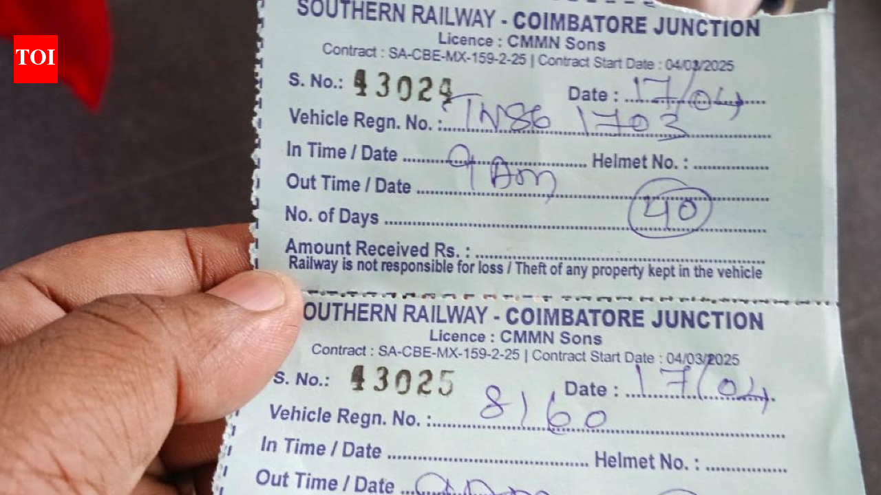 Private contractor collects higher parking charges at Coimbatore Junction railway station