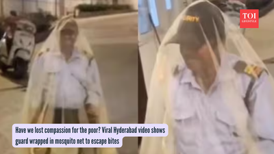 Have we lost compassion for the poor? Viral Hyderabad video shows guard wrapped in mosquito net to escape bites