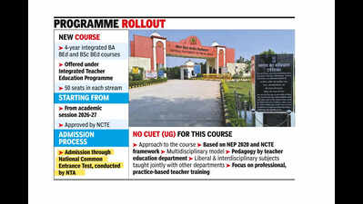CUSB to launch 4-yr integrated BEd courses from this session