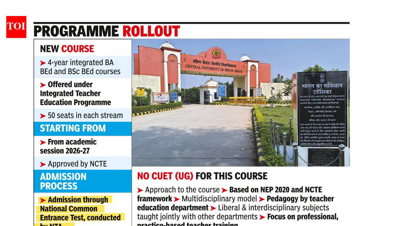 CUSB to launch 4-yr integrated BEd courses from this session