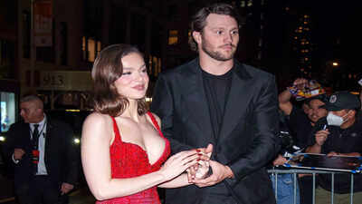 Josh Allen, Hailee Steinfeld step out glowing after welcoming their first child