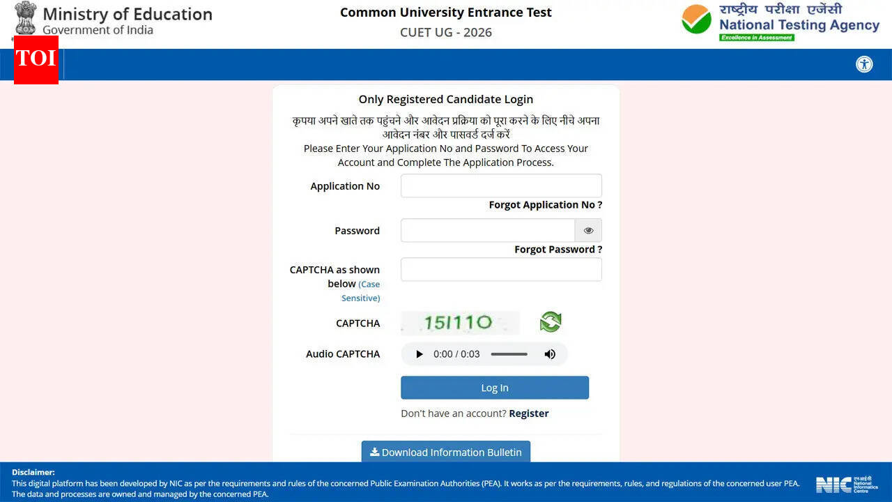 CUET UG subject correction window 2026 closes tomorrow at cuet.nta.nic.in, key changes allowed and steps