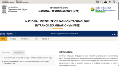 NTA NIFTEE 2026 exam city intimation slip released for Stage 2 at exams.nta.nic.in: Direct link to download here – The Times of India