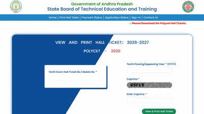 AP POLYCET 2026 hall ticket released at polycetap.ap.gov.in, download admit card here