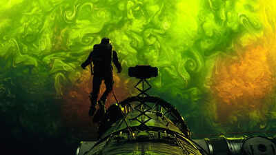  A movie trailer screening up in the sky? That’s surely a record