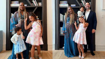 Serena Williams shares a cozy bedtime selfie with her kids in a heartwarming moment