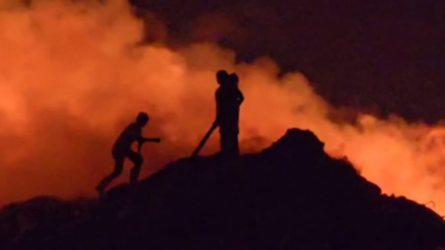 Fire breaks out at Vellalore dump yard, extinguished