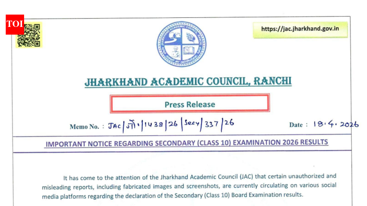 JAC Class 10 result 2026: Jharkhand Board issues notice amid fake result claims; evaluation in final stage