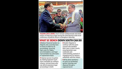 Karnataka chief minister Siddaramaiah seeks Supreme Court bench for South India