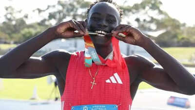 Gout Gout faces criticism after celebrating before finish line in 100m win as fans question missed faster time