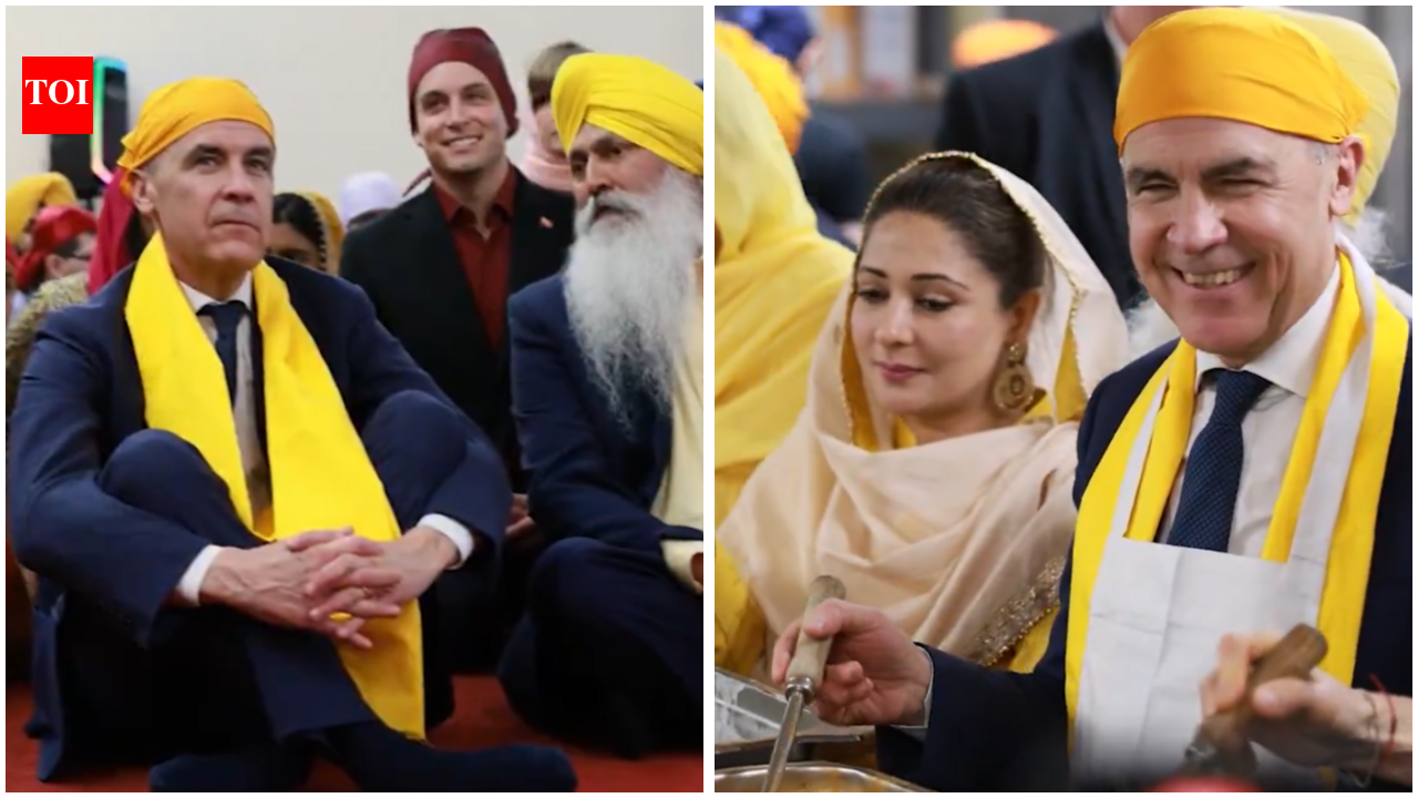Watch: Canada PM Mark Carney celebrates Sikh Heritage Month, joins community service at Ottawa gurdwara