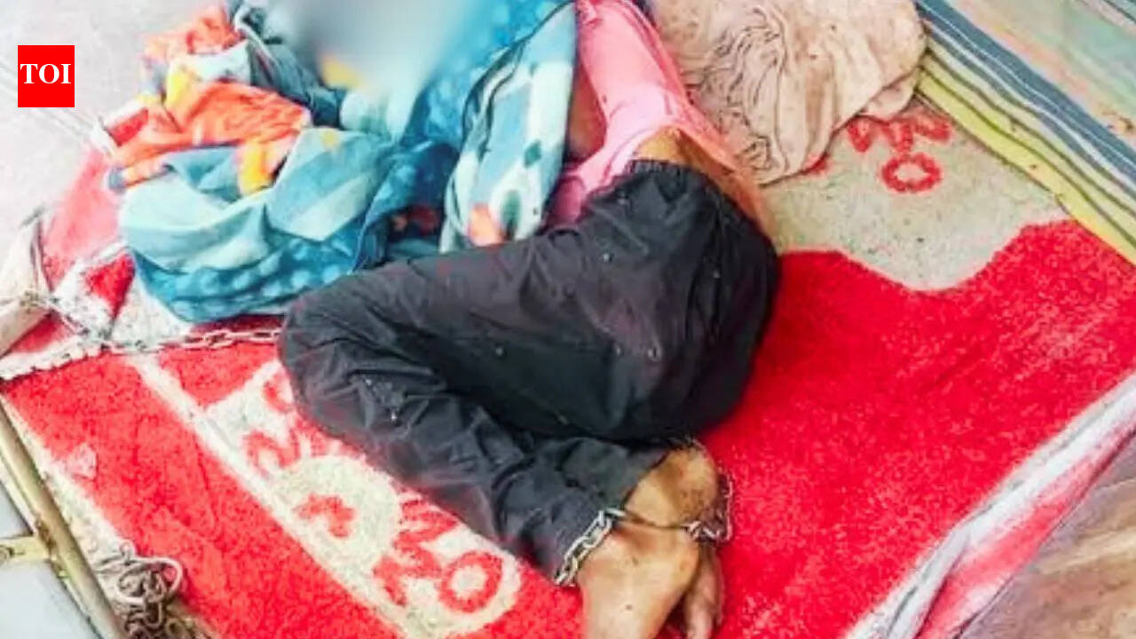 'Weight dropped to 22kg': 75-year-old kept in shackles by relatives, forced to live outside her home