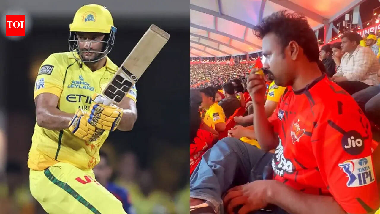 IPL 2026 | Caught on cam: Fan's 'black magic' act during SRH vs CSK match; Shivam Dube falls next ball - Watch