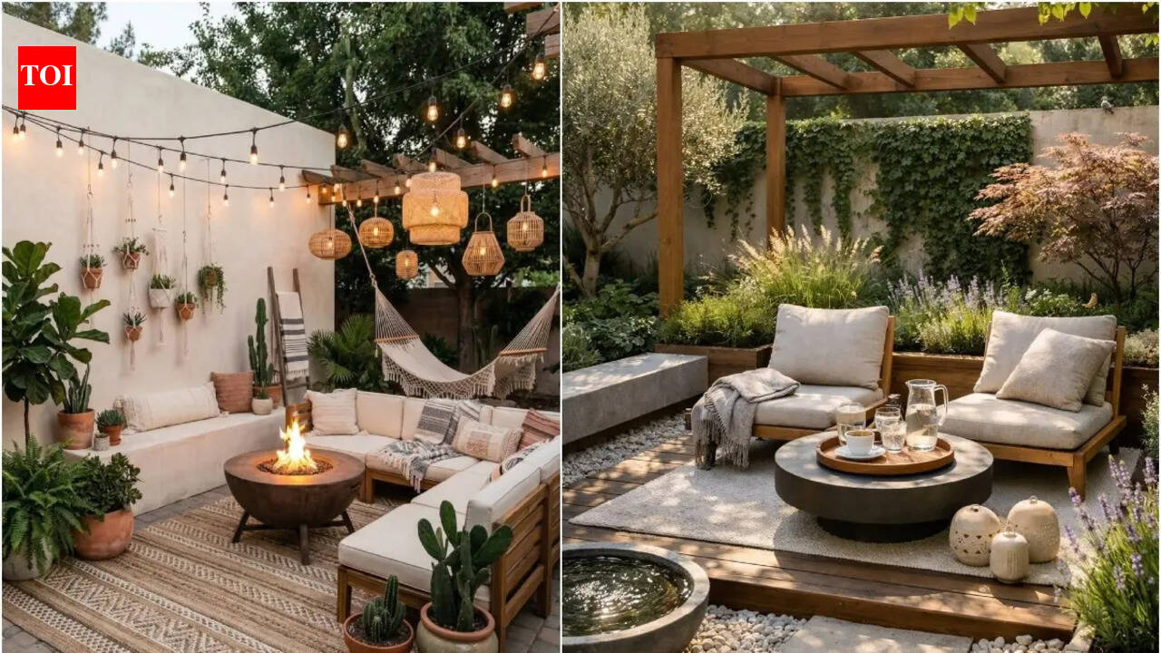 Outdoor spaces mirror indoor living