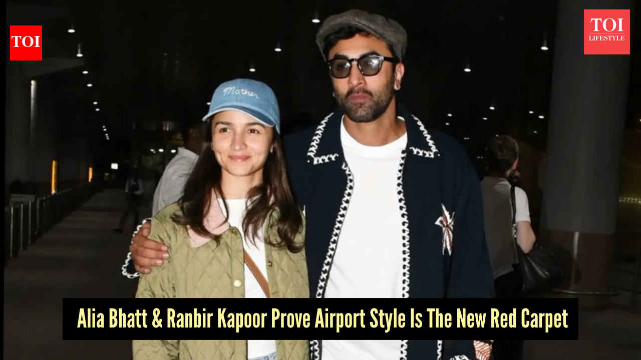 Alia Bhatt &amp; Ranbir Kapoor just rewrote airport style with luxury labels loud enough to whisper power