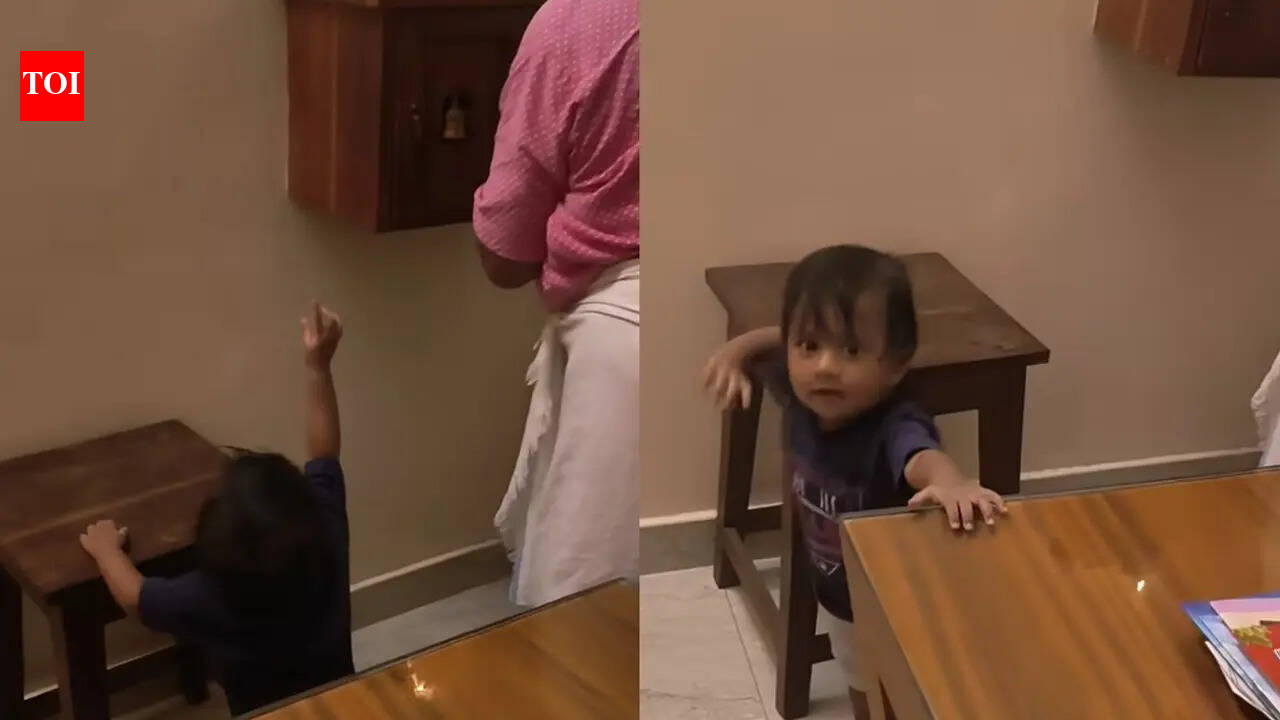 Prayer turns into a musical moment as little one sings ‘Hare Rama’; adorable video wins hearts online