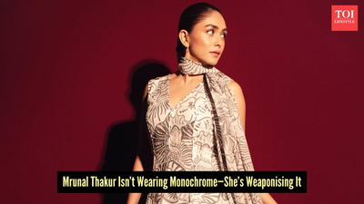Mrunal Thakur just proved a monochrome kurta can be a bigger power move than any red carpet gown
