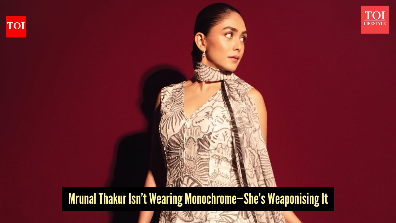 Mrunal Thakur just proved a monochrome kurta can be a bigger power move than any red carpet gown