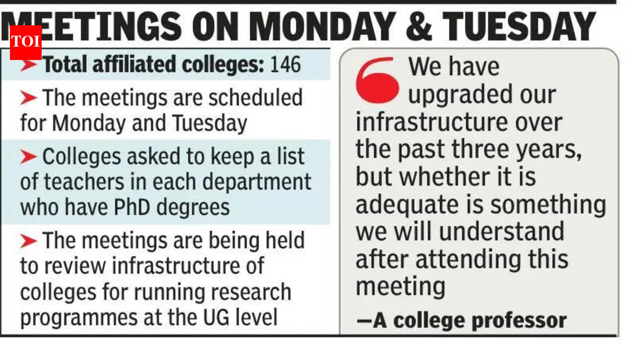 CU to review college infra for honours with research prog