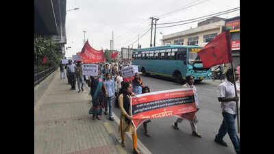 Ludhiana: Workers protest over low wages