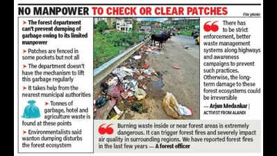 Forest patches turn dumping grounds, raise eco & fire concerns