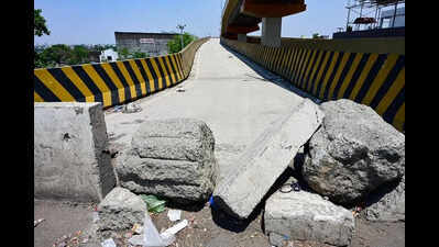 19 months on, faulty Kawarapeth flyover still a mess, turns hub for anti-social activities