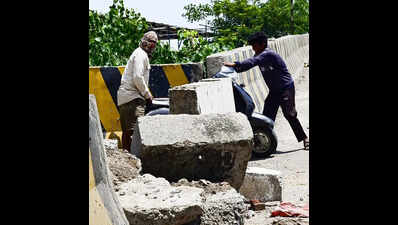19 months on, faulty Kawarapeth flyover still a mess, turns hub for anti-social activities