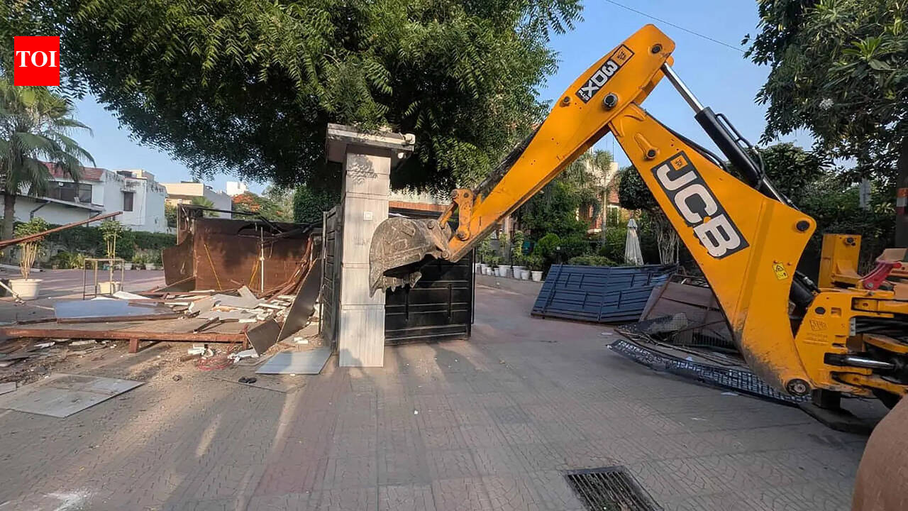 Hundreds of illegal house extensions gone in massive operation in Gurgaon