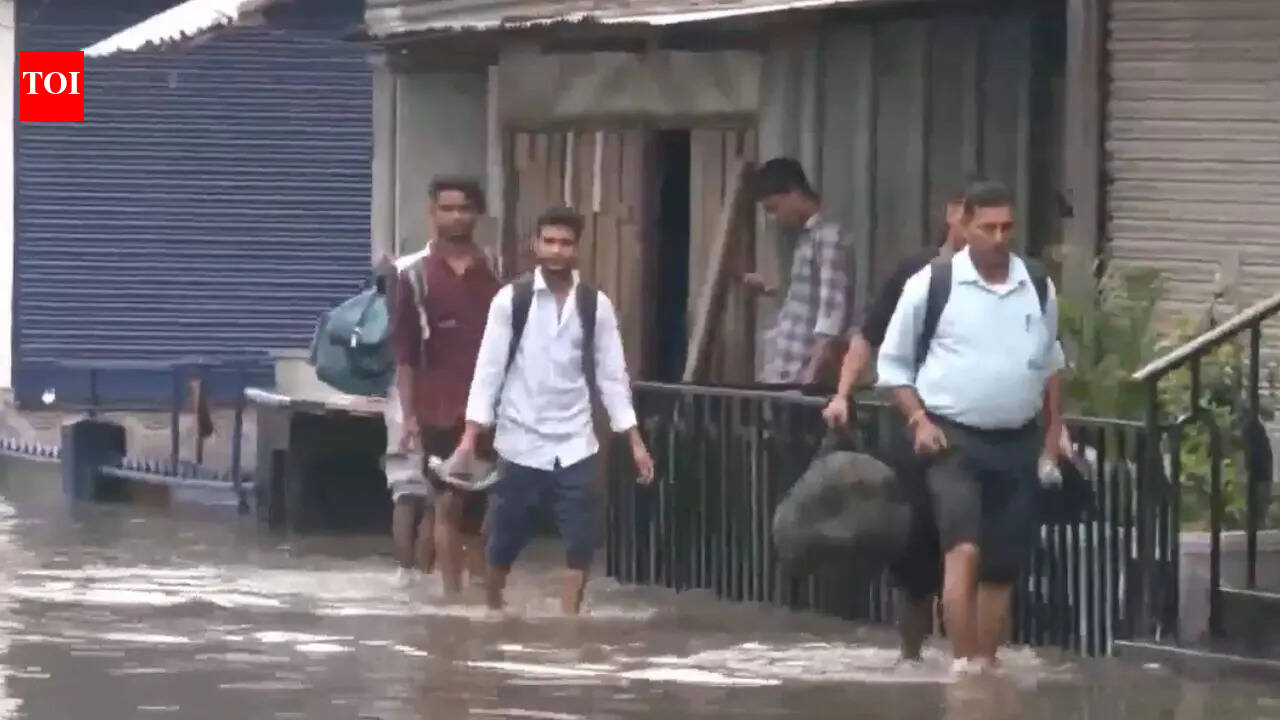 Guwahati reels under waterlogging after heavy rain; normal life hit, schools closed