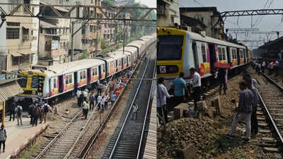 Mumbai’s empty local train derails at Dombivli, peak-hour services hit