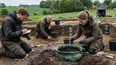 Rare 1,700-year-old bronze cauldron found in Northern Germany rewrites connection to the Roman Empire