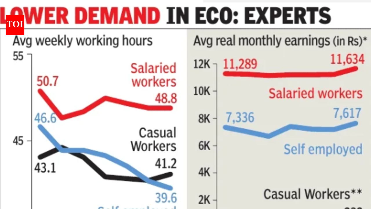 ‘Indians working less post Covid, real earnings flat’