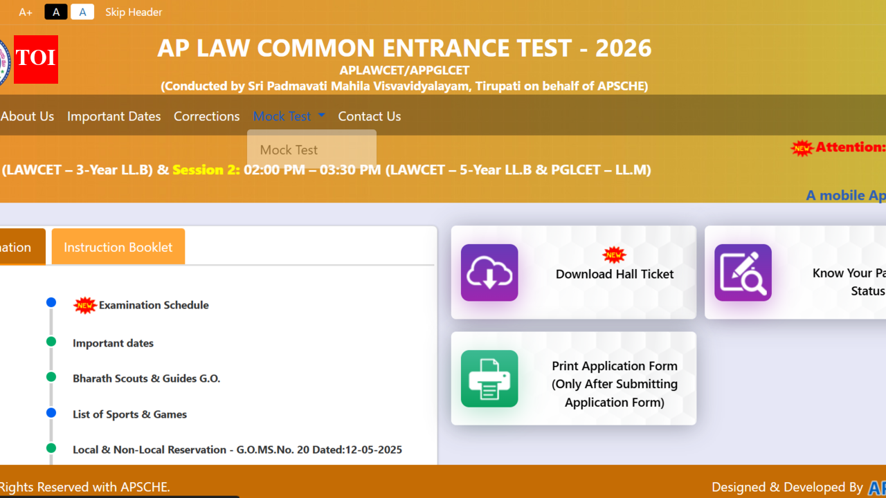 AP LAWCET admit card 2026 released at cets.apsche.ap.gov.in: Direct link to download hall tickets here