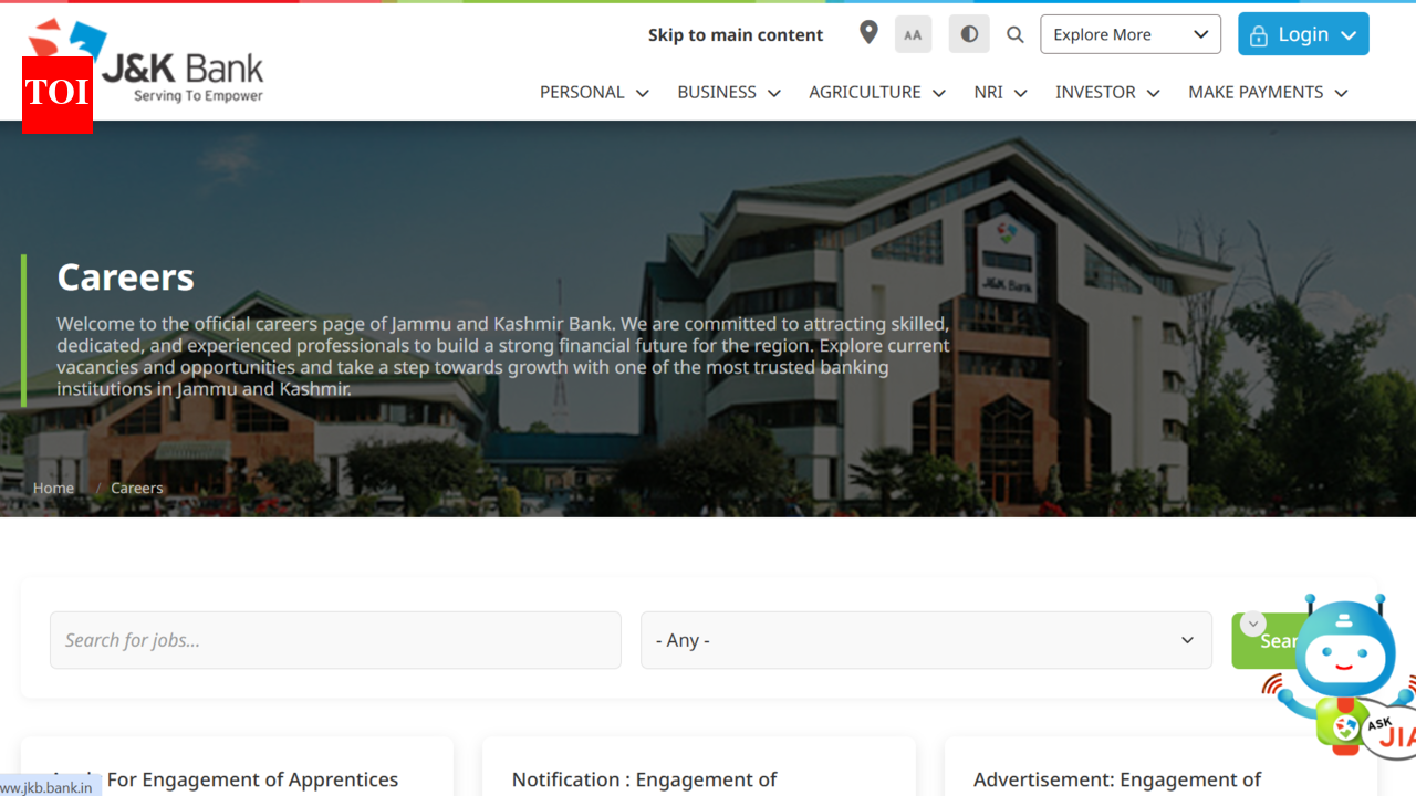 J&amp;K Bank apprentice recruitment 2026: 614 vacancies announced, apply till April 26