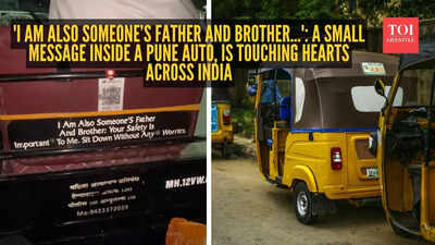 'I am also someone’s father and brother…': A small message inside a Pune auto, is touching hearts across India
