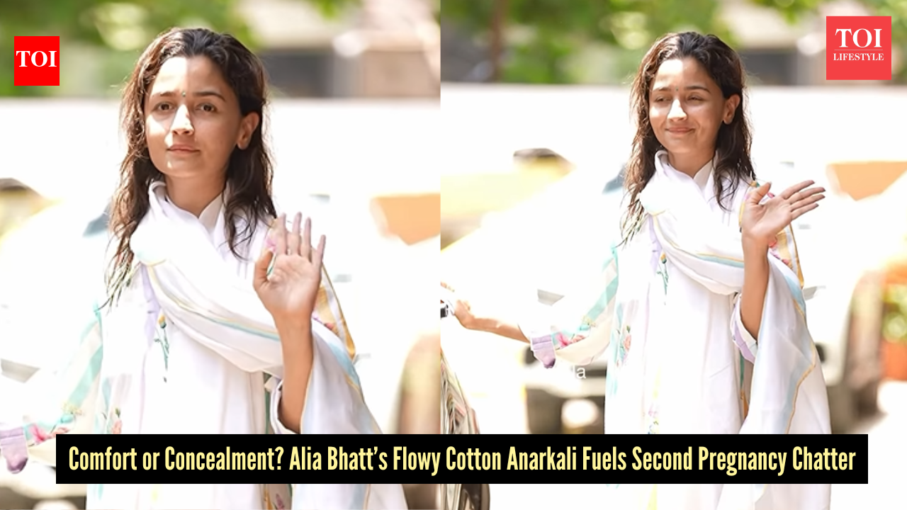 Alia Bhatt seen at hospital in a flowy Anarkali - but it’s the pregnancy rumours that are getting attention