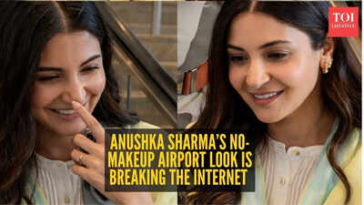 Spotted in Delhi, Anushka Sharma nails easy-breezy airport style, while Virat Kohli keeps it cool and casual