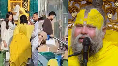 Anushka Sharma, Virat Kohli visit Premanandji Maharaj in Vrindavan on Akshay tritiya, video goes viral - WATCH