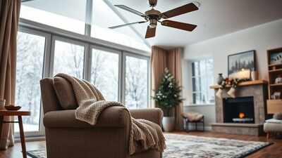 The simple switch on your ceiling fan that could lower your winter heating bill