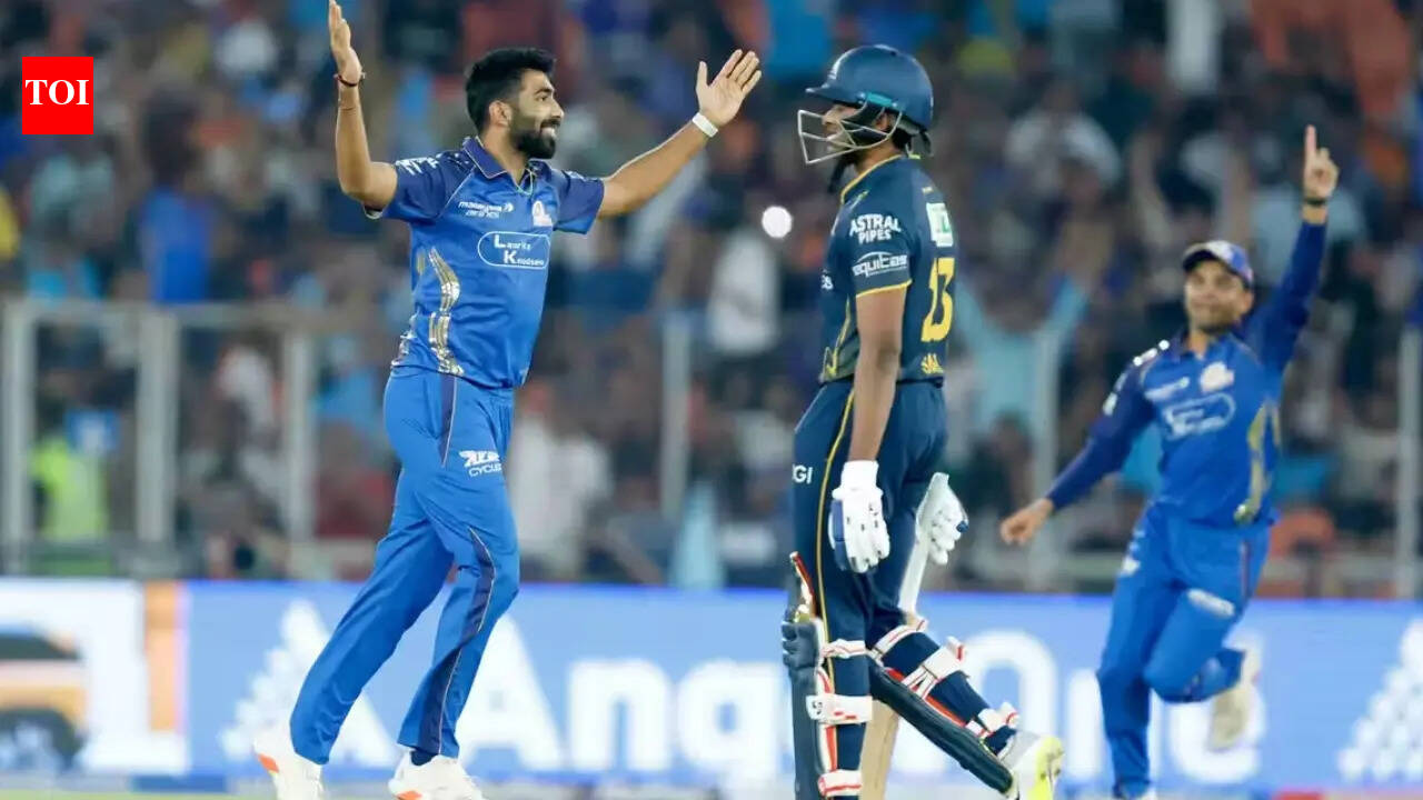 MI vs GT Live, IPL: Bumrah leads attack as MI hunt in a pack; half of GT batting back in dugout