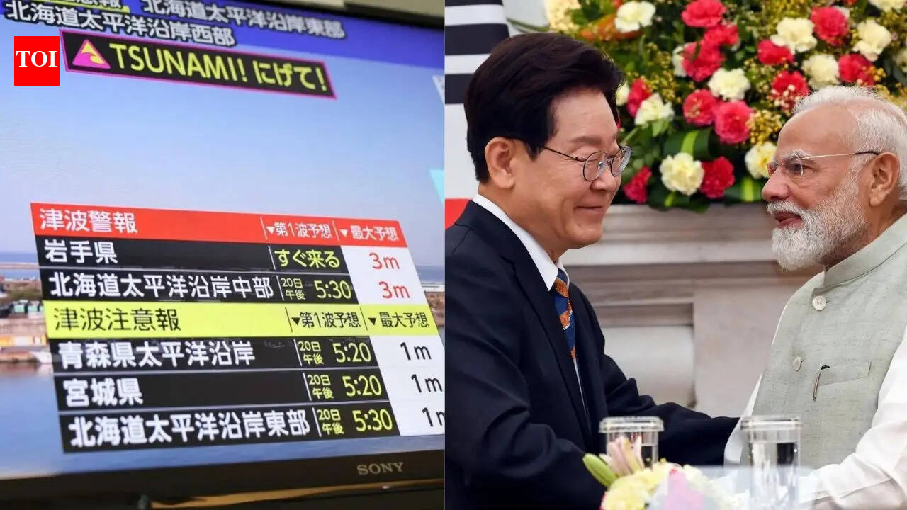 Evening news wrap: Japan hit by 7.5 quake; PM Modi hails 'chips to ships' ties with South Korea &amp; more