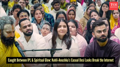 Virat Kohli hits pause on the IPL with Anushka Sharma for a spiritual glow at Premanand Maharaj’s ashram in Vridavan in casual desi looks