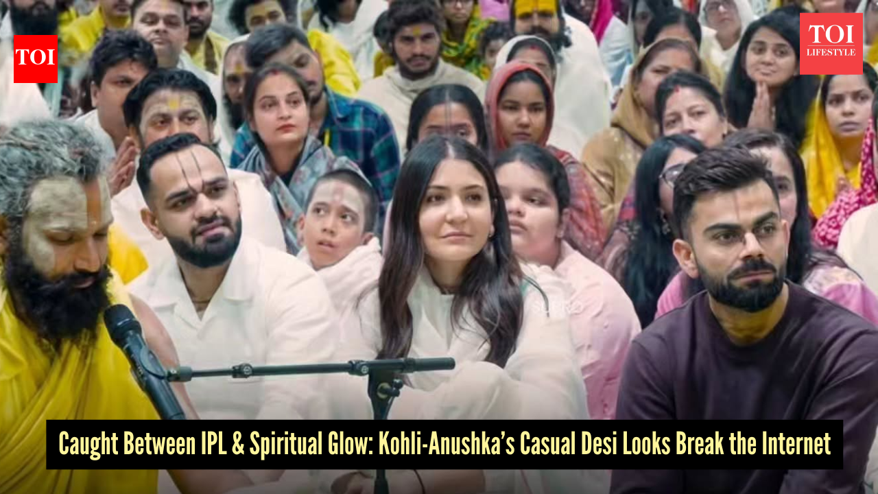 Virat Kohli hits pause on the IPL with Anushka Sharma for a spiritual glow at Premanand Maharaj’s ashram in Vridavan in casual desi looks