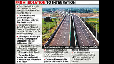 Bastar to get sea access in four hours as Chhattisgarh-Vizag economic corridor takes shape