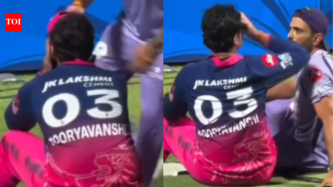Vaibhav Sooryavanshi breaks down in tears after RR loss, gets consoled by KKR coach