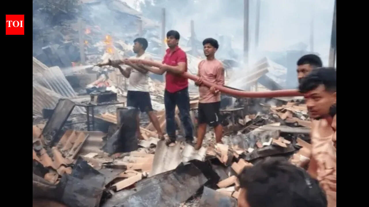 Fire in Sahibganj market leaves 18 shops gutted