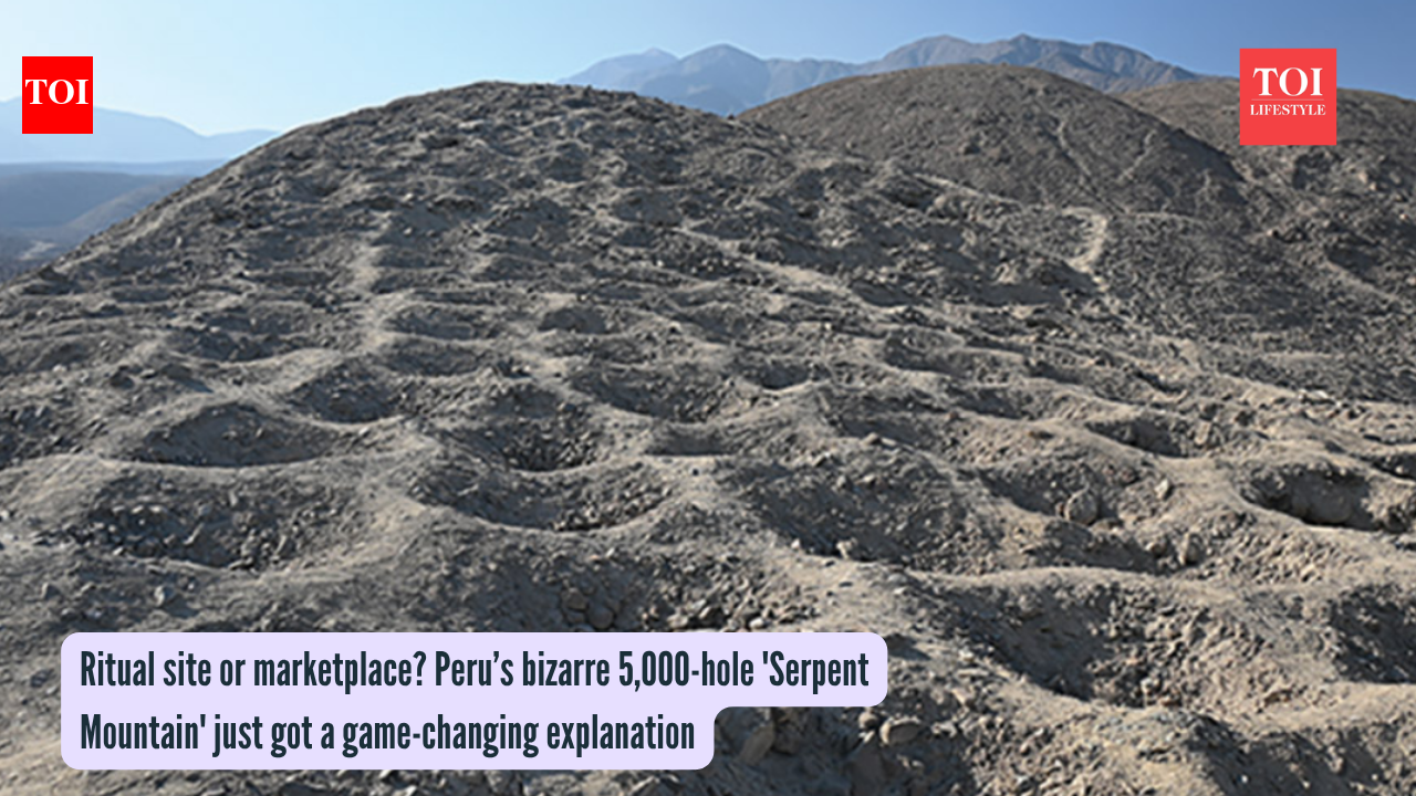 Ritual site or marketplace? Peru’s bizarre 5,000-hole 'Serpent Mountain' just got a game-changing explanation