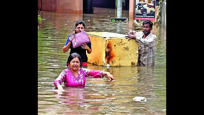 Intense showers disrupt life in city, expose infra flaws