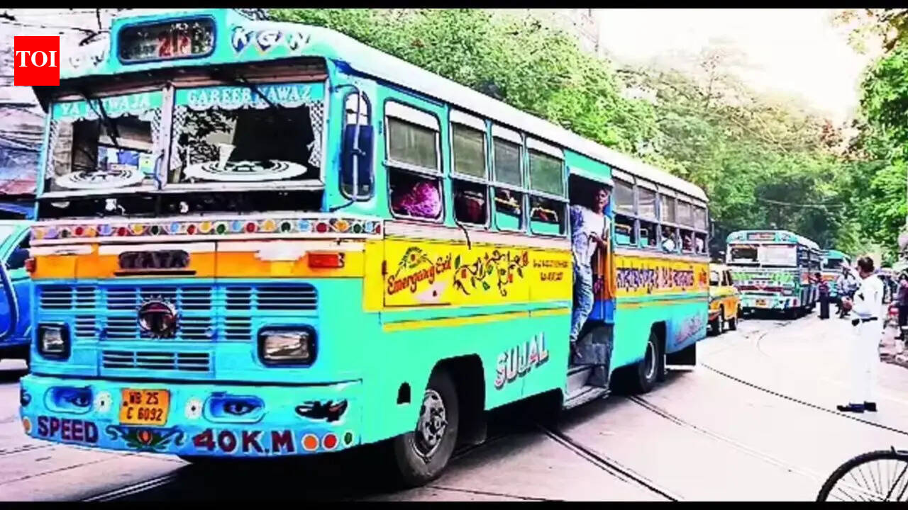 Public Transport Chaos in Kolkata Ahead of West Bengal Elections – Commuters Struggle | Kolkata News - The Times of India