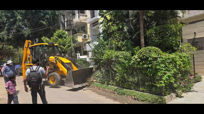 1,000 illegal house extensions taken down in 3 days in govt drive to clear right of way in Gurgaon